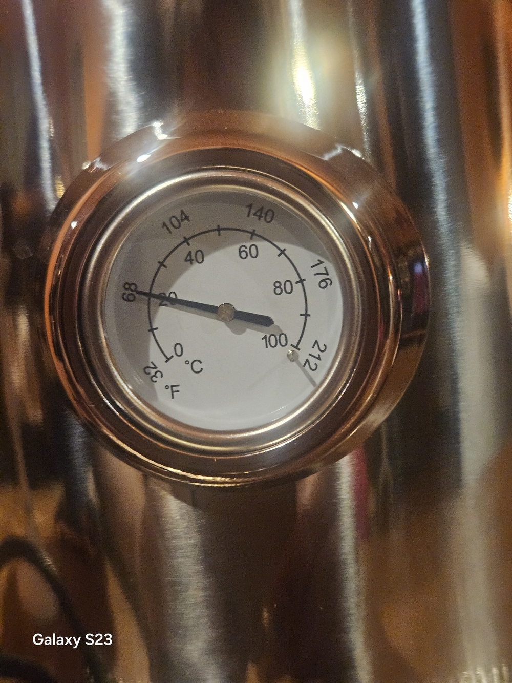 Stainless Steel Electric Kettle with Temperature Gauge - Chrome/Gray Handle - Picture 2 of 7